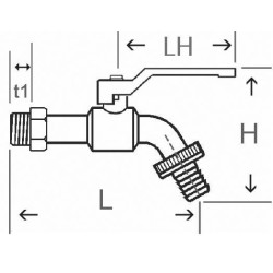 Sriegiklis 3/4" TK34KL