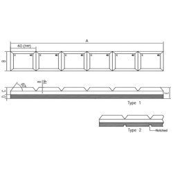 Dėvėjimosi juostelė, įpjauta 240x80x23mm CCB2408023N