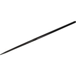 Krautuvo dantis, tiesus, dvigubas T formos profilis 36x1400mm, smailus galas su Ø12,9 ritininiu kaiščiu, juodas, Battista Porter