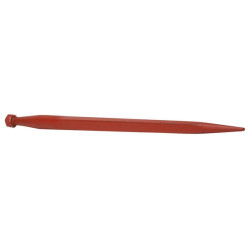 Krautuvo dantis, tiesus, kvadratinis, 44x820 mm, smailus galas su M28x1,5 mm veržle, raudonas 5193241160S