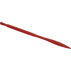 Krautuvo dantis, tiesus, kvadratinis, 36x900mm, suplotas galas su M22x1.5mm veržle, raudonas, SHW FT3