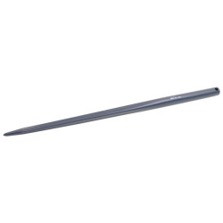 Krautuvo dantis, tiesus, žvaigždės formos 45x1000 mm, smailus galas su Ø17 ritininiu kaiščiu, juodas, FST FT486189