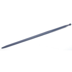 Krautuvo dantis, tiesus, žvaigždės formos, 35x1100 mm, smailus galas su M20x1,5 mm veržle, mėlynas, FST FT9025