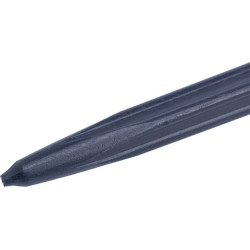 Krautuvo dantis, tiesus, žvaigždės formos, 35x820 mm, smailus galas su M22x1,5 mm veržle, mėlynas, FST FT486844