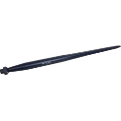 Krautuvo dantis, tiesus, žvaigždės formos 45x980 mm, smailus galas su M28x1,5 mm veržle, mėlynas, FST FT45980
