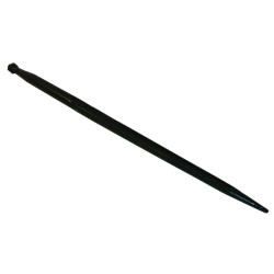 Krautuvo dantis, tiesus, dvigubas T formos profilis 36x900mm, smailus galas su M22x1,5mm veržle, juodas, Battista Porteri FT2103