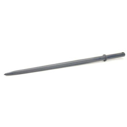 Krautuvo dantis, tiesus, žvaigždės formos, 50x850 mm, smailus galas su Ø17 ritininiu kaiščiu, juodas, FST FT486843