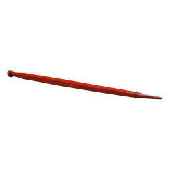 Krautuvo dantis, tiesus, kvadratinis, 45x985mm, smailus galas su M30x2mm veržle, raudonas, Kverneland KK241161A