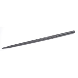 Krautuvo dantis, tiesus, dvigubas T formos profilis 35x850mm, smailus galas su Ø11 ritininiu kaiščiu, juodas, Battista Porteri F