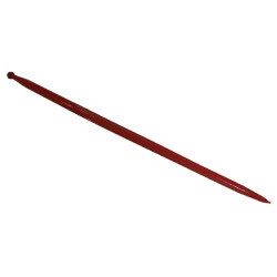 Krautuvo dantis, tiesus, kvadratinis, 36x1600mm, smailus galas su M22x1.5mm veržle, juodas, Battista Porteri RT17