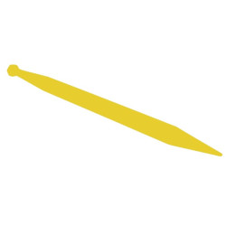 Krautuvo dantis, tiesus, apvalus, 50x800mm, smailus galas su M28x1.5mm veržle, rudas, Stoll 2436430