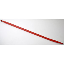 Krautuvo pirštas, tiesus, kvadratinis, 36x1250mm, suplotas galas su M20x1,5mm veržle, raudonas, Kverneland KK221157
