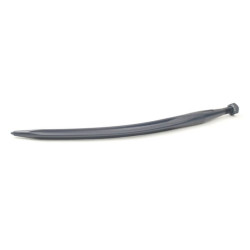 Krautuvo dantis, lenktas, žvaigždės formos, 35x670 mm, smailus galas su M20x1,5 mm veržle, mėlynas, FST FT486196