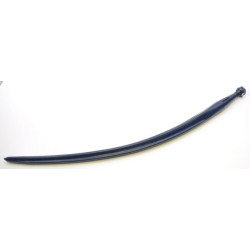 Krautuvo dantis, lenktas, žvaigždės formos, 35x800 mm, smailus galas su M20x1,5 mm veržle, juodas, FST FT486197