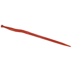 Siloso dantys, alkūniniai: 38 mm dvigubas T formos profilis 36x910 mm, smailus galas su M22x1,5 mm veržle, raudoni, SHW KT10