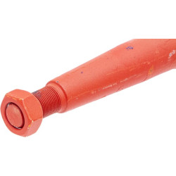 Siloso dantys, alkūniniai: 58 mm dvigubas T formos profilis, 36x915 mm, smailus galas su M22x1,5 mm veržle, raudoni 28601501Z
