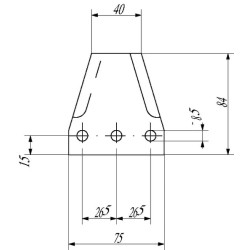 Šėrimo vežimėlio peilis Cormal FM01162