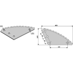 Peilis 8 mm Strautmann 60903500N