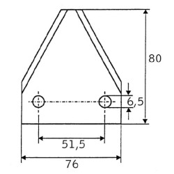 Šėrimo vežimėlio peilis Universal FM28178
