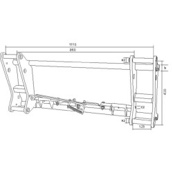Greito keitimo rėmas šoninėje dalyje b. FT2075