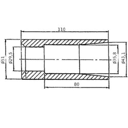 Kūginė įvorė dantims FT1002