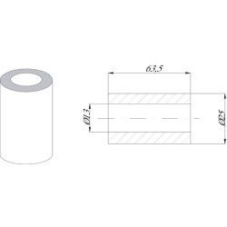 Spragiklio įvorė 63,5 mm pločio, tinka Ferri BH2410
