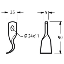 Smūginis peilis Fischer CK6000