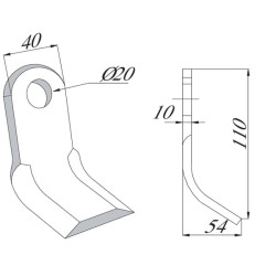 Smūginis peilis Sicma (M) CK5520