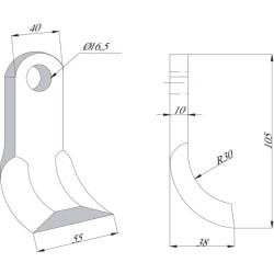Smūginis pjūklas Pegoraro CK1280