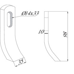 Viršutinis peilis Votex 95722017