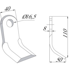 Smūginis peilis Sicma (M) CK5510