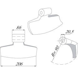Plaktukas-smulkintuvas Herder 95722004