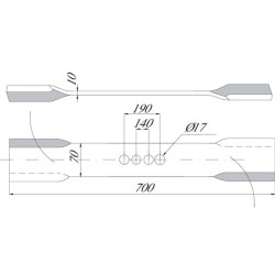 Ašmenų ilgis: 700 x 10 mm CK2760