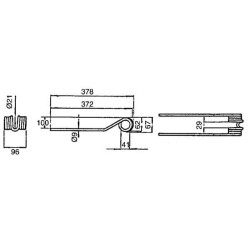 Rotacinis dantis Originalus DEUTZ-FAHR VF06580456