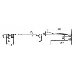 Rotacinis dantis CCW originalus PZ VGPZ106E