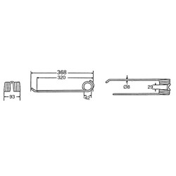 Rotacinis dantis CCW Lely 4102314860KR