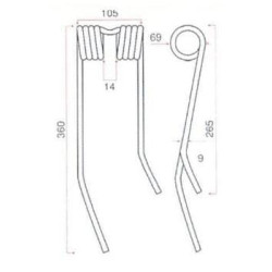 Rotacinis dantis CW JF 14330201KR