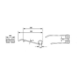 Rotacinis dantis CCW JF 14330200KR