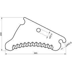 Peilis, apvalus presas SM15821