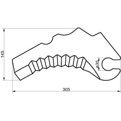 Peilis, apvalus presas SM06732