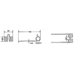 Rinktuvo dantis Pöttinger 1260290N