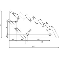 Pašarų maišytuvo peilis 8113800034N
