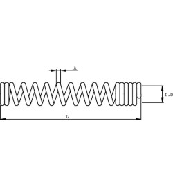 Apsauginė spyruoklė 3/4 L250mm AKV34250