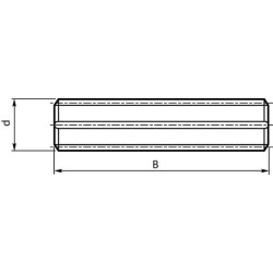 Velenas su įpjovomis 58x53 L320mm PD91703181042
