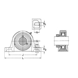 Korpuso blokas SY SKF 7500SY50FM