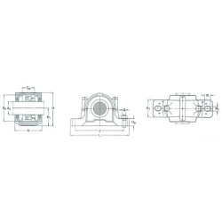 SKF guolio korpusas SE210