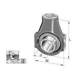 Spaustuko guolio mazgas PHEY35