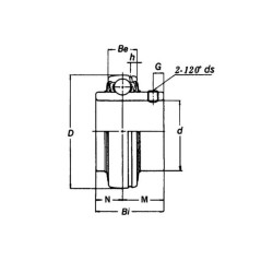 Guolio įdėklas 30x72x24mm Timken UC306