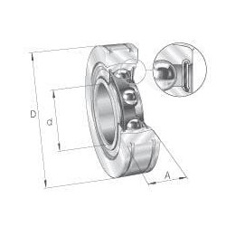 Pilnas guolių blokas BE25