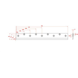 Siloso peilis L830mm siloso griebtuvui 23202506